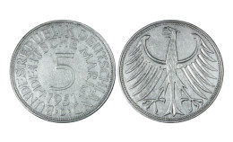 GERMANIA 5 MARK 1951 D IN ARGENTO KM# 112 - 5 Marcos