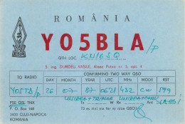 Romania Radio Amateur QSL Card Y05BLA  Y05TD Op. Vagi Cluj Napoca - Radio Amateur