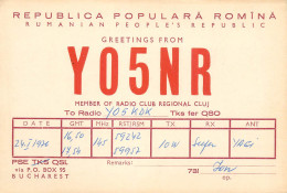 Romania Radio Amateur QSL Card Y05NR Y05KDK Op. Ion - Radio Amateur