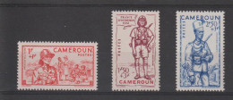 Cameroun 1941 Défense De L'empire 197-99, 3 Val ** MNH - Unused Stamps