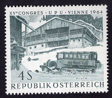 Transport 1964 Austria Österreich Postbus Mail Bus World Post Congress Wien Vienna UPU Stamp - Bus