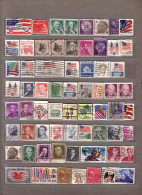 USA 65 Used (o) Different Stamps Lot #1543 - Sammlungen