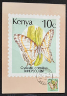 1988 Kenya 10c Butterfly Maximum Card 15.2.88 ONE YEAR Before 1989 Release Date??? - Kenia (1963-...)