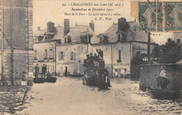 CPA 49 CHALONNES SUR LOIRE / INONDATIONS 1910 / ROUTE DE LA GARE - Chalonnes Sur Loire