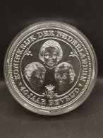 MEDAILLE 38 Mm 1945 1985 40 ANS LIBERATION PAYS BAS WW2 / BRONZE PLAQUE ARGENT - Other & Unclassified