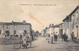 CPA 49 VILLEDIEU / RUE DU MANOIR ET PLACE JEANNE D'ARC - Other & Unclassified