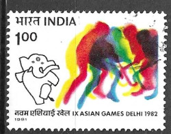 INDIA - 1981 - IX ASIAN GAMES -  USATO (YVERT 677 - MICHEL 875) - Gebraucht