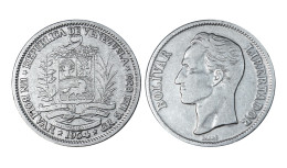 VENEZUELA 1 BOLIVAR 1954 IN ARGENTO Y# 37 - Venezuela