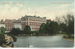 28823) Ireland Dublin Shelbourne Hotel From St Stephen's Green By Valentine - Dublin