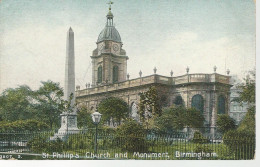 28835) GB UK Birmingham St Phillip's Church And Monument By Hartmahn - Birmingham