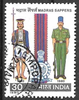 INDIA - 1980 - UNIFORMI - POMPIERI-  USATO (YVERT 613- MICHEL 814) - Oblitérés