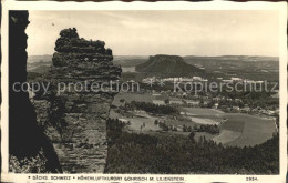 42244384 Gohrisch Panorama Hoehenluftkurort Mit Lilienstein Elbsandsteingebirge  - Gohrisch