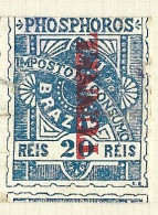 Timbres Taxe   Bresil  -  Brazil  -   Cigarettes   -   Phosphoros -  Imposto  De Consumo- 20 Reis - Postage Due