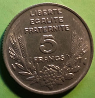 Monnaie Moneta Coin   France , 5 F FRANCS , BAZOR  , 1933 - 5 Francs