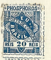 Timbres Taxe   Bresil  -  Brazil  -   Cigarettes   -  Phosphoros  - 20 Reis - Timbres-taxe