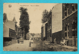 * Philippeville (Namur - La Wallonie) * (E. Desaix) Rue De La Station, Animée, Unique, TOP, Rare, Stationstraat, Old - Philippeville