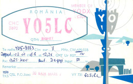 Radio Amateur QSL Card Romania Y05LC Y05-3553 Vasile - Radio Amateur