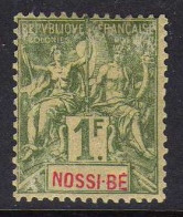 Nossi-Be - 1894 -  1 F.. Type Groupe -  Neuf Sans Gomme - Nuovi