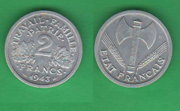 Francia France 2 Francs 1943 - 2 Francs