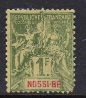 Nossi-Be - 1894 -  1 F.. Type Groupe -  Neuf Sans Gomme - Nuevos