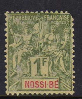 Nossi-Be - 1894 -  1 F.. Type Groupe -  Neuf Sans Gomme - Nuevos