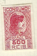 Timbres Taxe   Bresil  -  Brazil  -   Cigarettes   -i  Consumo   - 300 Reis - Timbres-taxe