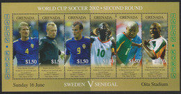 Soccer World Cup 2002 - GRENADA - Sheet MNH - 2002 – South Korea / Japan