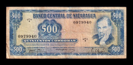 Nicaragua 500 Córdobas 1979 Pick 133 Serie E Bc/Mbc F/Vf - Nicaragua