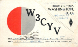 Radio Amateur QSL Card USA Washington D.C. Arlington VA W3CYV George W. Mcconnell - Radio Amateur