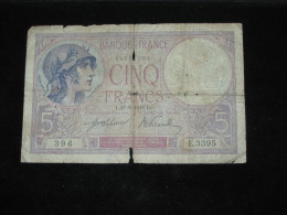 5 Francs - Cinq Francs Violet  27-8-1918   **** EN ACHAT IMMEDIAT **** - 5 F 1917-1940 ''Violet''