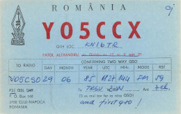 Radio Amateur QSL Card Romania Y05CCX Fatol Alexandru - Radio Amateur