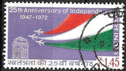 INDIA - 1973 - 25° INDIPENDENZA - USATO (YVERT 355- MICHEL 554) - Used Stamps