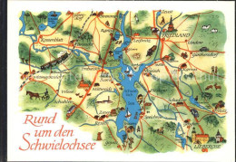 42242500 Schwielochsee Gebietskarte Rund Um Den Schwielochsee Schwielochsee - Goyatz