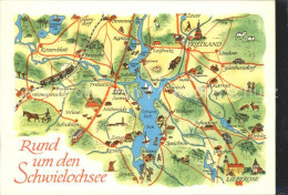 42242497 Schwielochsee Gebietskarte Rund Um Den Schwielochsee Schwielochsee - Goyatz