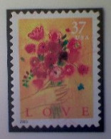 United States, Scott #3898, Used(o), 2005, Love Stamp: Bouquet,  37¢ - Gebruikt