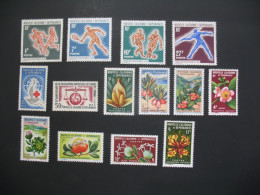 Nouvelle-Calédonie 1963 à 1965 Stamps French Colonies N° 308 à 321 Neuf ** Cote : 82 € - Unused Stamps