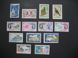 Nouvelle-Calédonie 1966 à 1967 Stamps French Colonies N° 328 à 340 Neuf ** Sauf 337 Neuf *  C: 60 € - Ongebruikt