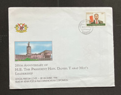 1998 Kenya President Moi First Day Cover  With New Issue Brochure - Kenia (1963-...)