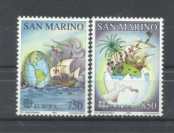 SAN MARINO   YVERT  1301/2  MNH  ** - Cristoforo Colombo