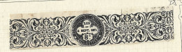 Timbres Taxe  -  Canada - Loi Du 4 Septembre 1871 - 8 Allumettes - Revenues