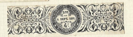 Timbres Taxe  -  Canada - Loi Du 4 Septembre 1871 -  4 Allumettes - Fiscales