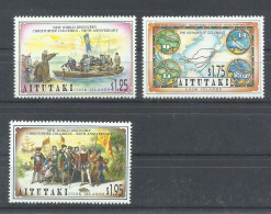 AITUTAKI    YVERT   524/26  MNH  ** - Christophe Colomb