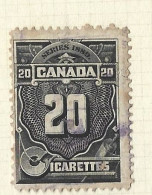 Timbres Taxe  -  Canada - Cigarette - 20 - Fiscales