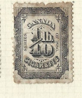 Timbres Taxe  -  Canada - Cigarette - 1886 - 40 - Revenues