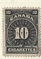 Timbres Taxe  -  Canada - Cigarette -  Series1889 - 10 - Steuermarken