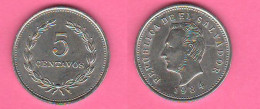 El Salvador 5 Centavos 1984 South America - El Salvador