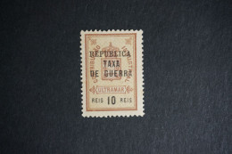 (T1) Portuguese Guinea - 1919  War Tax Stamp - TAXA DE GUERRA - 10 R (No Gum) - Portuguese Guinea