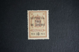 (T1) Portuguese Guinea - 1919  War Tax Stamp - TAXA DE GUERRA - 10 R (No Gum) - Guinea Portuguesa