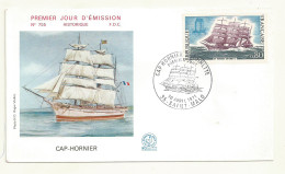 FDC CAP-HORNIER ANTOINETTE 10/04/1971 - Bateaux