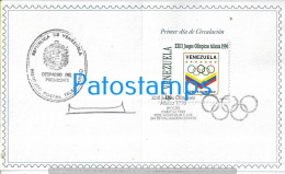 221047 VENEZUELA XXIII JUEGOS OLIMPICOS OLYMPIC GAMES YEAR 1996 STAMPS NO POSTAL POSTCARD - Venezuela